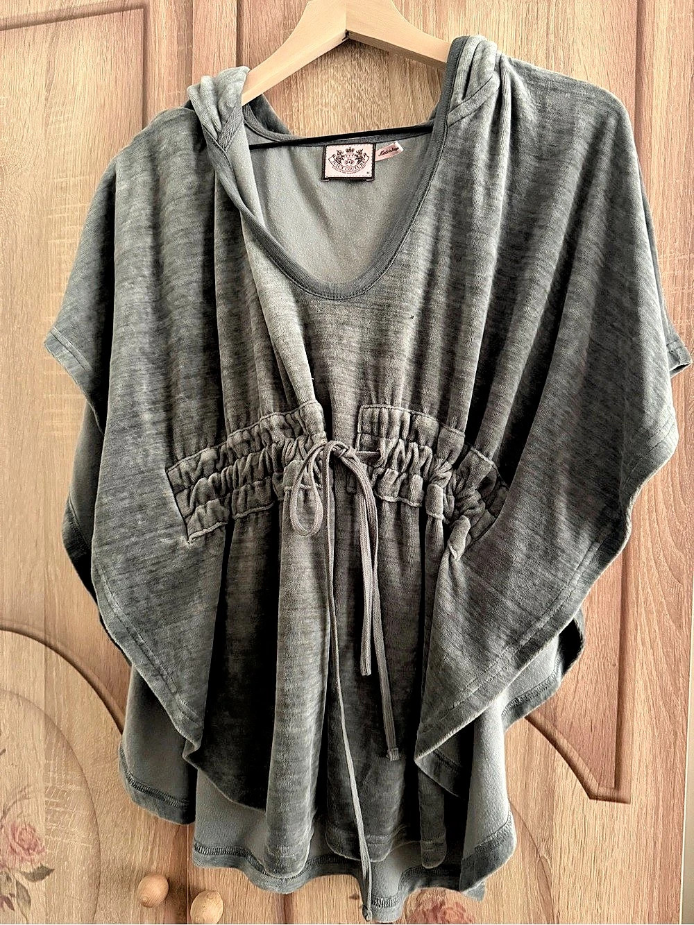 Juicy Couture Gray Draped Tunic Like New